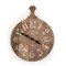 Zentique 23.5" Brown and White Wood Look Kitchen Wall Clock